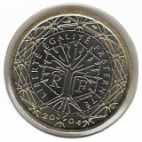  Obehová minca Francúzsko 1€ 2004