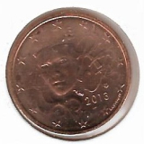  Obehová minca Francúzsko 2c 2013