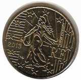  Obehová minca Francúzsko 50c 2013