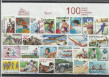 100 rôznych poštových známok Šport