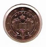 Obehová 1c minca Monako 2011