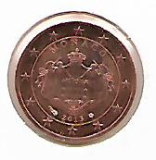 Obehová 1c minca Monako 2013