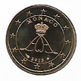 Obehová 10c minca Monako 2013