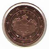 Obehová 1c minca Monako 2014