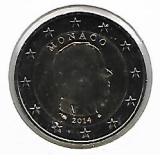Obehová 2€ minca Monako 2014
