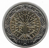  Obehová minca Francúzsko 2€ 2007