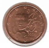  Obehová minca Francúzsko 1c 2008