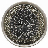  Obehová minca Francúzsko 1€ 2009