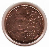  Obehová minca Francúzsko 1c 2013