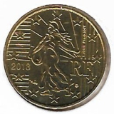  Obehová minca Francúzsko 10c 2013