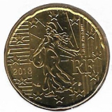  Obehová minca Francúzsko 20c 2013