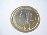  Obehová minca Holandsko 1€ 2010