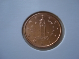 Obehová 1c minca San Maríno 2015