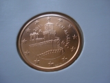 Obehová 5c minca San Maríno 2015