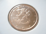  Obehová minca FÍNSKO 2c 2000