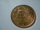 Obehová minca Francúzsko 5c 2003