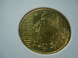  Obehová minca Francúzsko 50c 2002