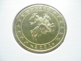 Obehová 50c minca Monako 2001