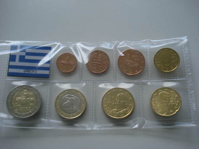 Sada obehových mincí GRÉCKO 2012