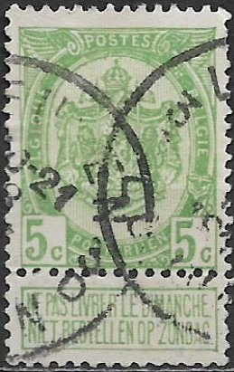 Belgicko p  Mi 0080 z