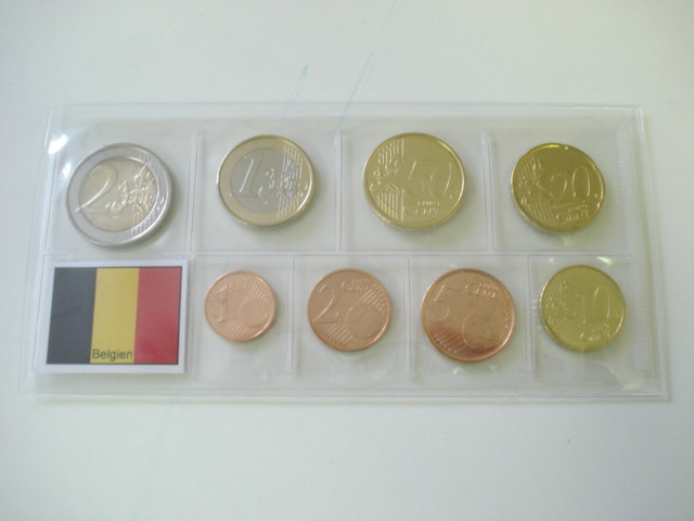 Sada obehových mincí BELGICKO