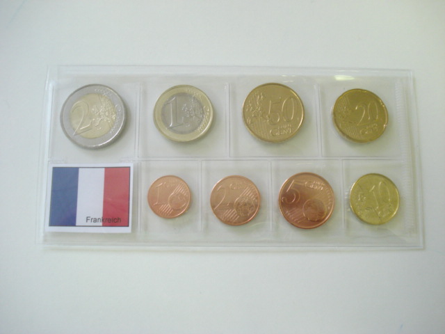 Sada obehových mincí FRANCÚZSKO 