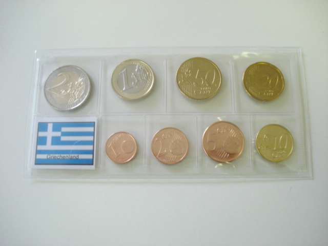 Sada obehových mincí GRÉCKO 