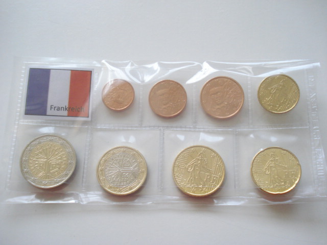 Sada obehových mincí FRANCÚZSKO 2013