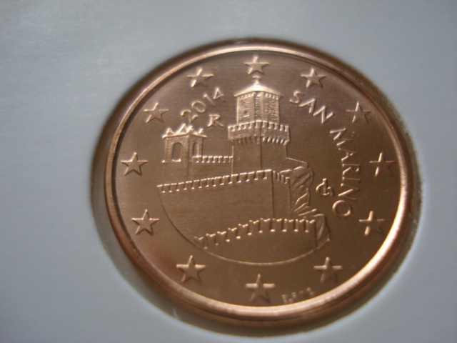 Obehová 5c minca San Maríno 2014