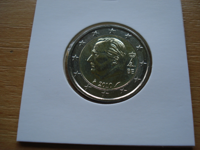  2 €  Belgicko 2010