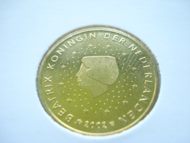  Obehová minca Holandsko 50c 2002